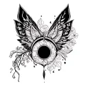 gemini and modern interpretation tattoo design idea