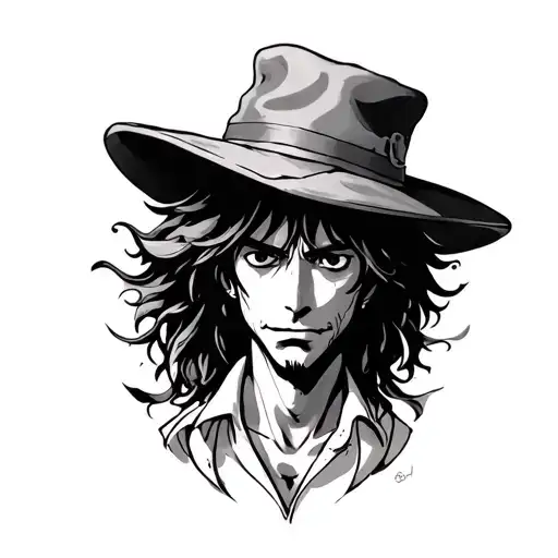 brook from one piece knee tattoo tattoo design idea