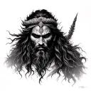 aghori realism tattoo design idea