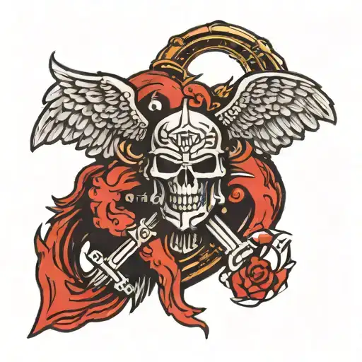 warhammer 40K blood angels tattoo design idea