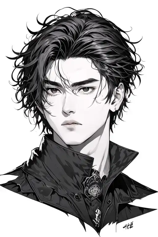 Sung Jin Woo from Solo levelling anime tattoo design idea