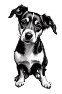 phebe, gemini, dog lover only lover tattoo design idea