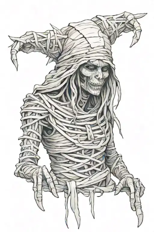 mummy 2017 witch runes symbolizing tattoo design idea