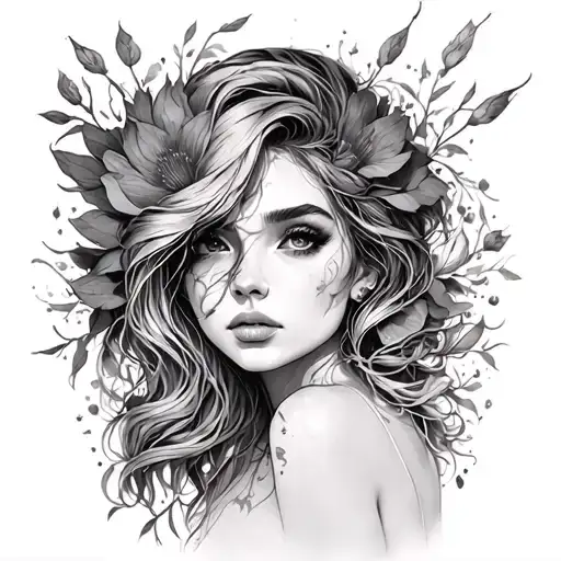 Selene tattoo design idea