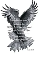 Isaiah 41:10 bible verse tattoo design idea