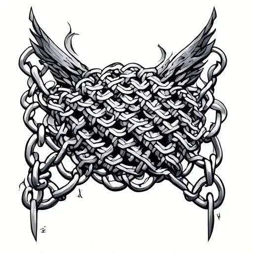 Chain Mail tattoo design idea