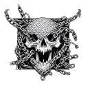 Chain Mail tattoo design idea