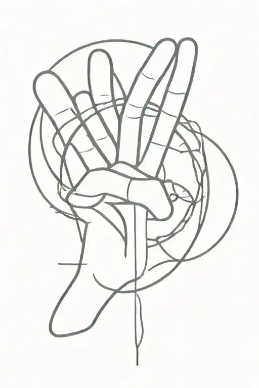 15th October 2001 Masculinity and peace sign tattoo design idea