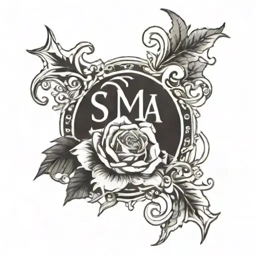 my last name Sundmark tattoo design idea