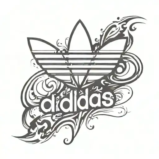 adidas logo tattoo design idea