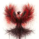 Phoenix Bird Inside A Tree Of Life tattoo design idea