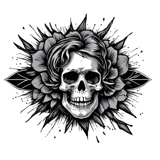 tramp stamp that has grunge inspired tattoo tattoo design idea