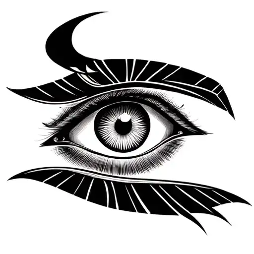 egyptian eye of horus eye tattoo design idea