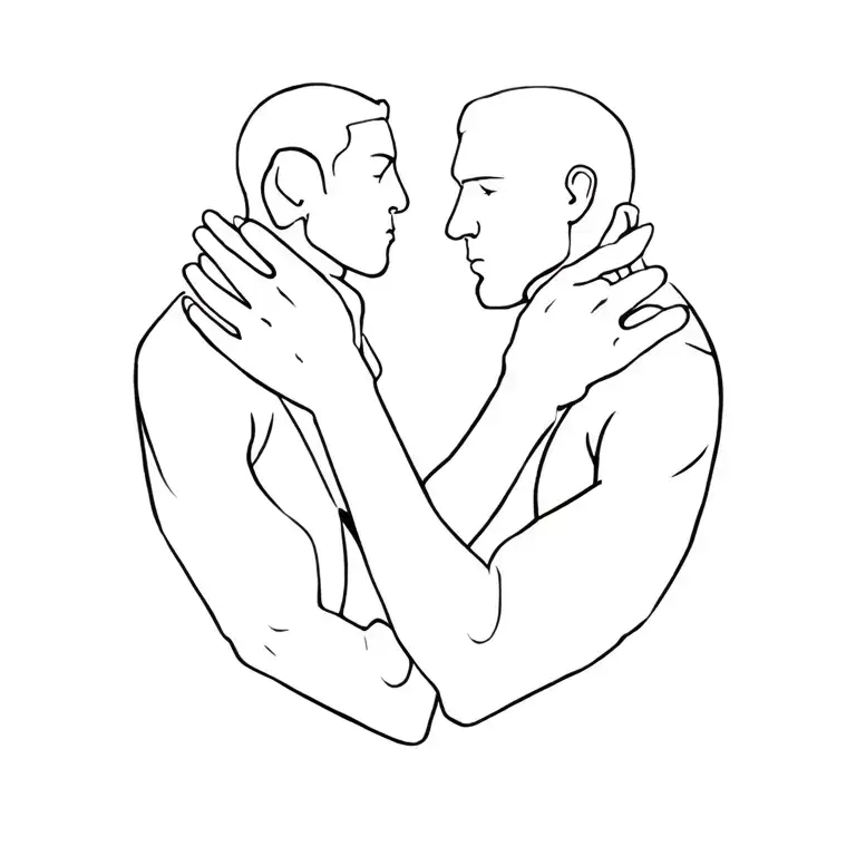 Brothers in arms tattoo design idea