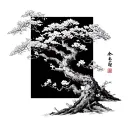Japanese cherry tree tattoo design idea