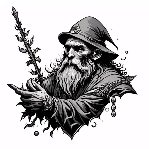 Hermit tattoo design idea
