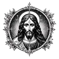 chrisme catholic tattoo design idea