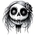 voodoo doll tattoo design idea