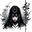 Onryo tattoo design idea