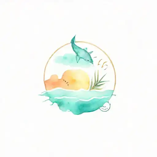 salt life tattoo design idea