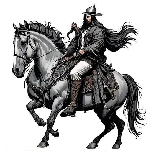 Horsemen tattoo design idea