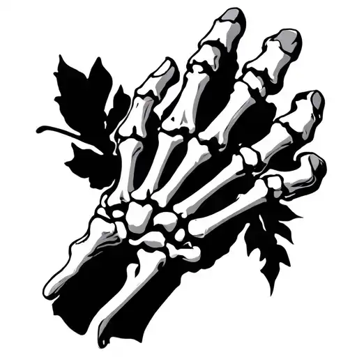 skeleton hand tattoo tattoo design idea