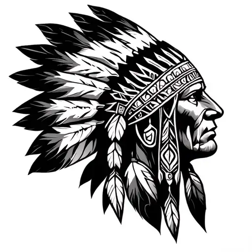 Cherokee Indian tribal tattoo tattoo design idea