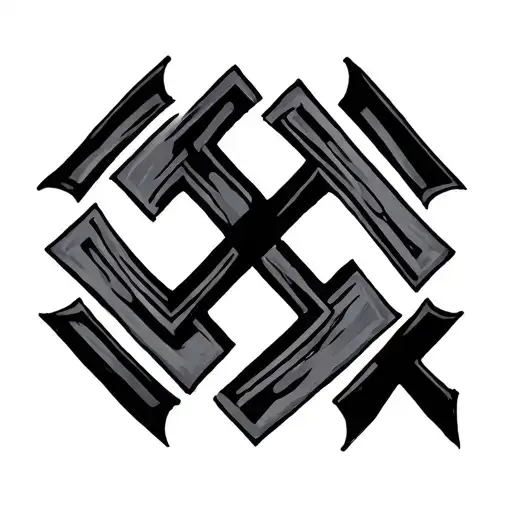 swastika tattoo design idea