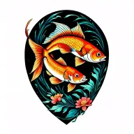 Fish tattoo design idea