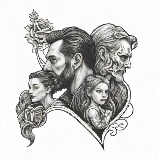 daddy daughter tribute tattoo tattoo design idea