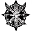 Tyr runic tattoo tattoo design idea