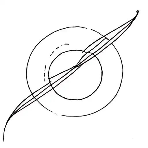the earths axis on a tilt  tattoo design idea