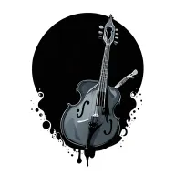 Balodee musical instruments tattoo design idea