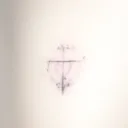Name Isaac with cross and heart tattoo design idea