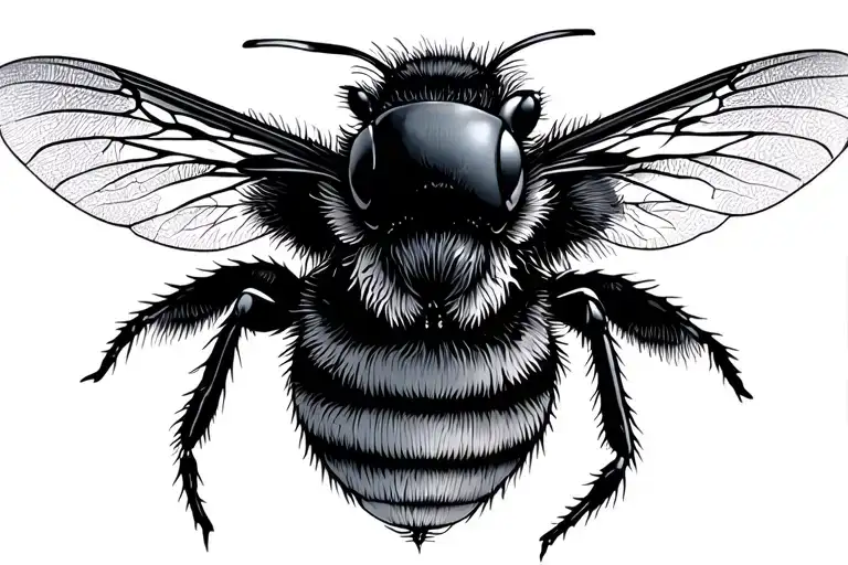 manchester bee tattoo design idea