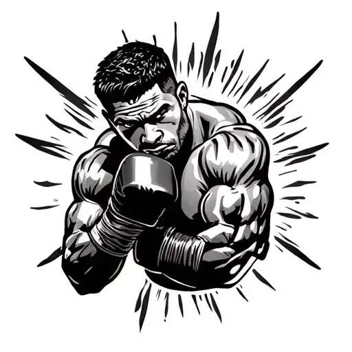 mma fighting cuban cracker inside tattoo design idea