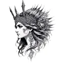 Freya goddess tattoo design idea