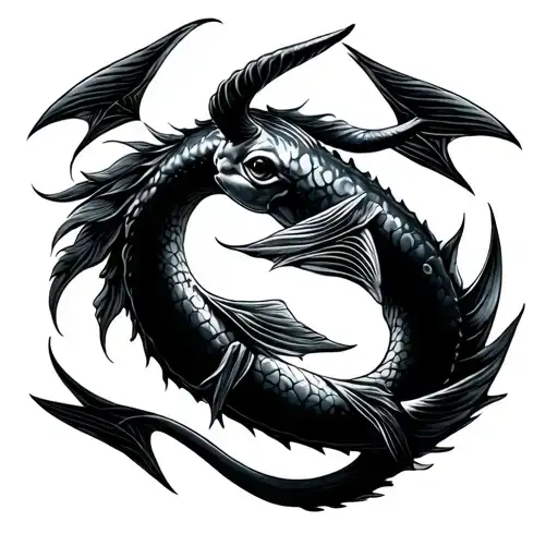 Pisces cancer and Taurus zodiac tattoo design idea