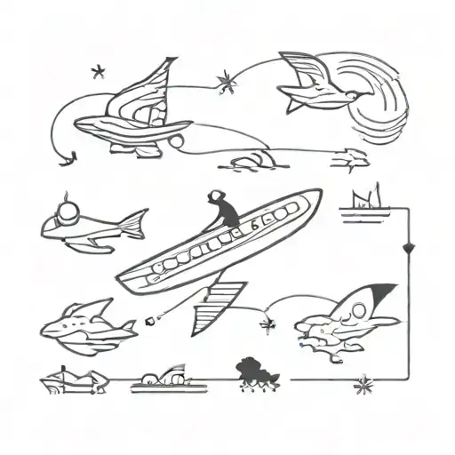 channel surfing tattoo design idea