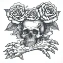skull hand and Dear mama everything you did was worth it tattoo rose  tattoo design idea