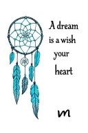 "A dream is a wish your heart m" stitch ice skate Dreamcatcher tattoo design idea