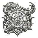 horde symbol, Braum shield adorned, 7 days to die, borderlands tattoo design idea