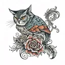 Evelyn tattoo design idea