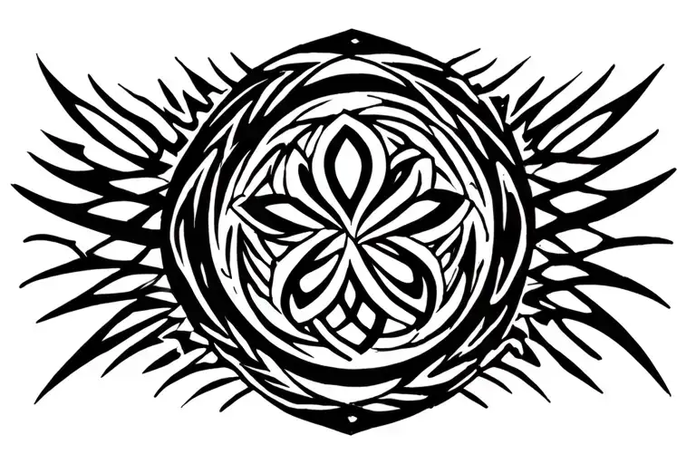 circle with bdsm tattoo design idea