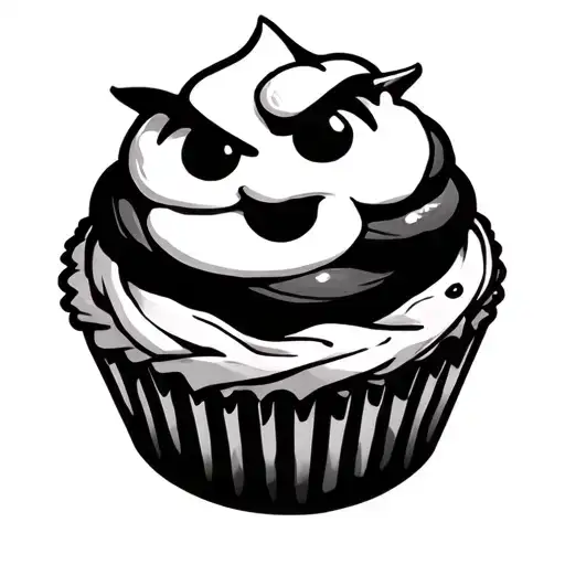 muffin bluey tv show tattoo design idea