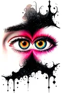 eyes impossible love tattoo design idea