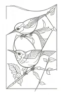 Wren , bow and arrow design tattoo design idea