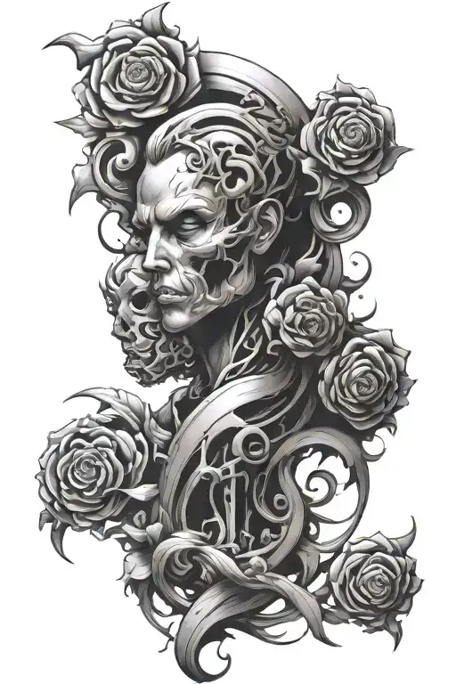 makes the arm look muscular and thick tattoo design idea