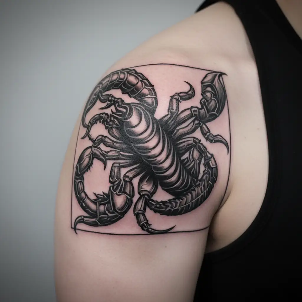 Dutch Greek Scorpion  tattoo design idea