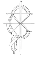 physics and christianity forearm tattoo design idea